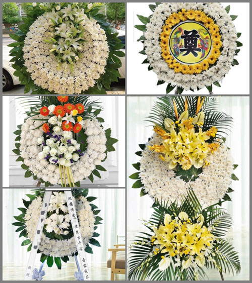 广东梅州市蕉岭县三圳镇花圈速递