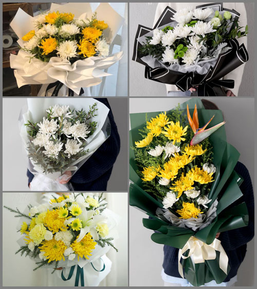 广东梅州市蕉岭县三圳镇白事花束代送